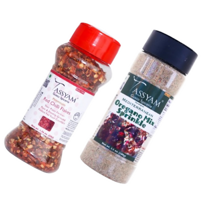 Tassyam Organics Chili Flakes and Oregano - Distacart