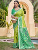 Anaita Green Silk Saree With Blouse Piece - Distacart