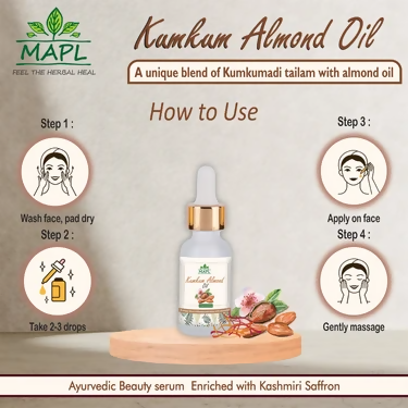 MAPL Kumkum Almond Oil - Dista