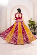 Thumbnail for Lehenga Mart Designer Bollywood Style Wedding Wear Lehenga Choli-Pink - Dista