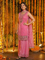 Thumbnail for Lehenga Mart Designer Ready To Wear Salwar Suit Dupatta For Women-Baby Pink - Distacart