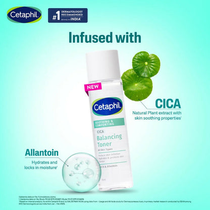Cetaphil CICA Toner, Skin Barrier Protection, Reduces Irritation - Distacart