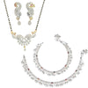 AanyaCentric Gold-plated Mangalsutra Pendant Earring Set & Silver Plated Anklet - Distacart