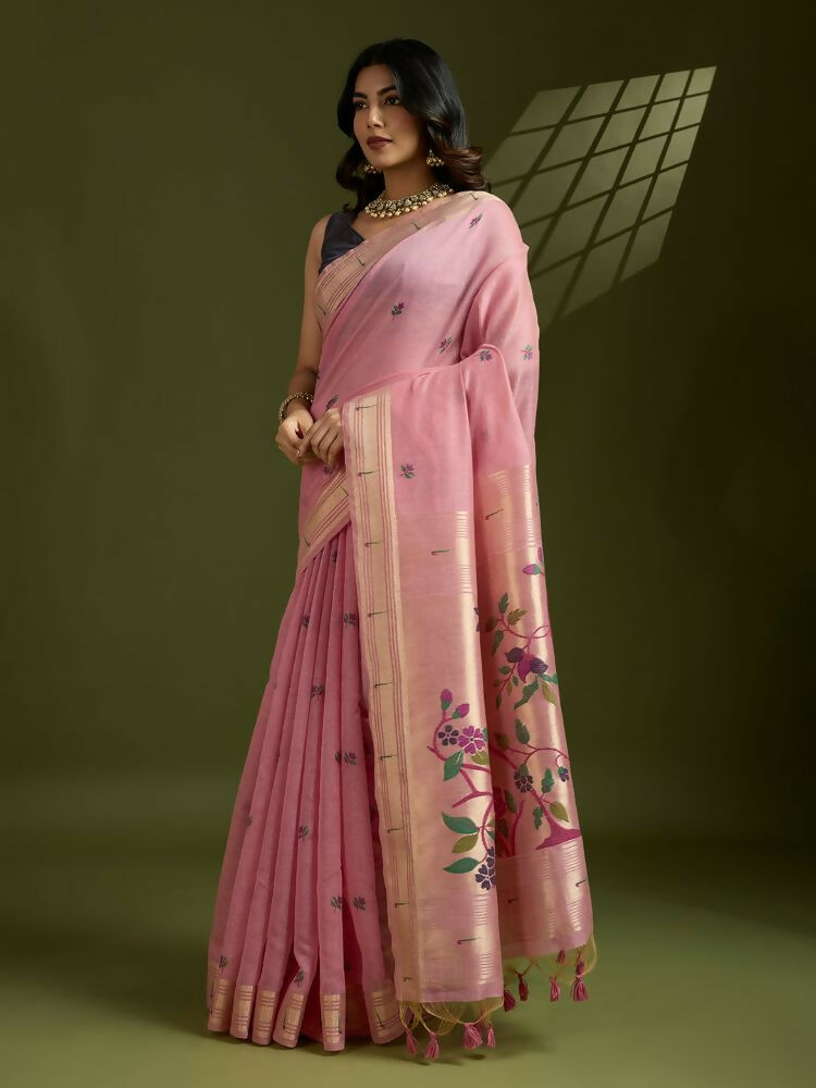 MUGA_COTTON_PAITHANI_PINK (2) (1)