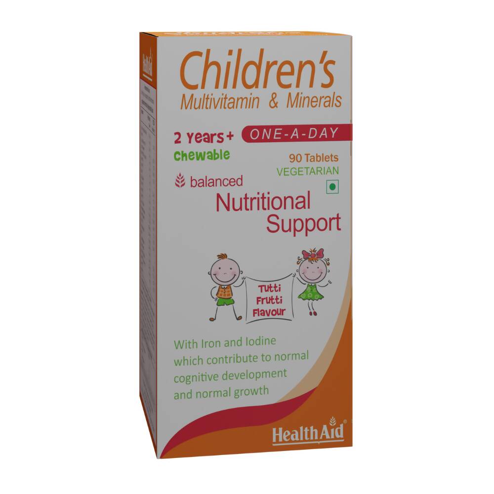 HealthAid Childrens MultiVitamin and Minerals Chewable Tablets - Distacart