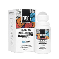 Buy FURR 4% AHA BHA Underarm Roll On with Kojic Acid Online at Low