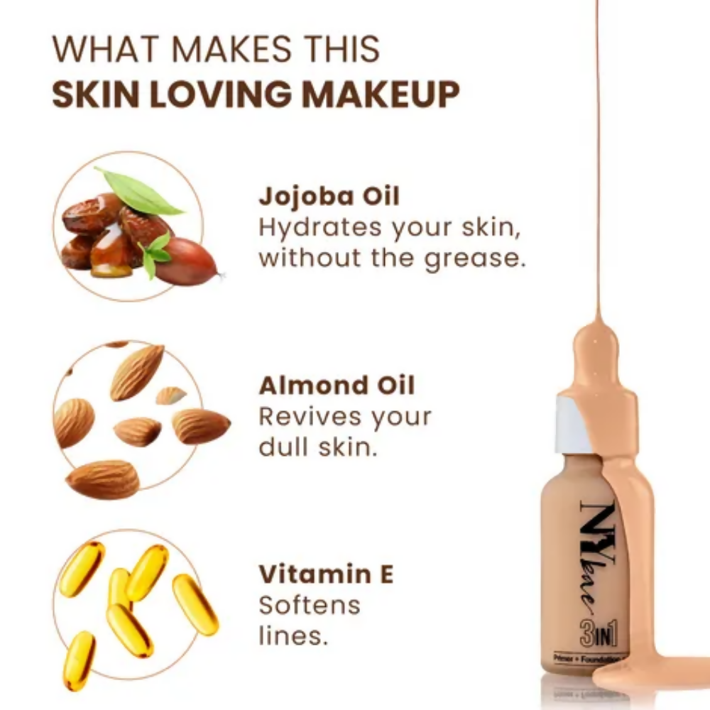 NY Bae 3 IN 1 Serum Foundation - Warm Honey 14 - Distacart