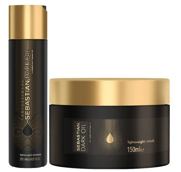 Sebastian Professional Dark Oil Lightweight Shampoo & Mask Combo - Distacart