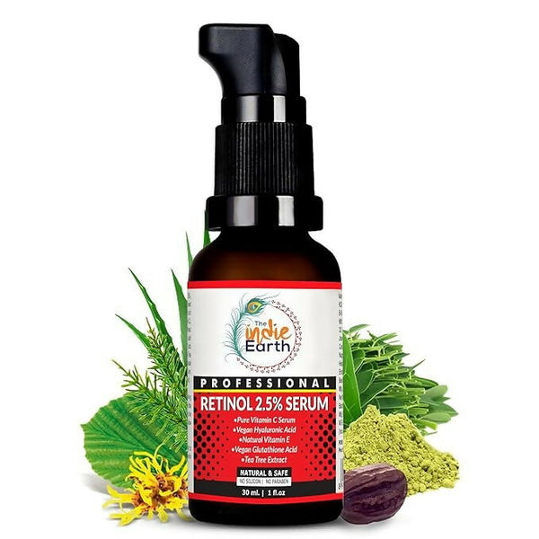 The Indie Earth Retinol 2.5% Deep Wrinkle Repair Serum - Distacart