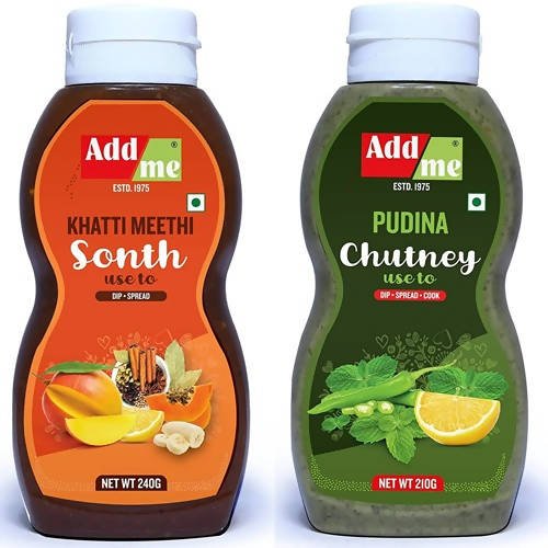 Add Me Khatti Meethi Sonth & Pudina Chutney Combo - Distacart