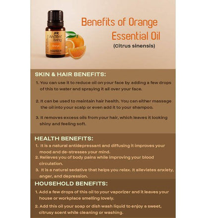 Ancient Living Orange Essential Oil benefits