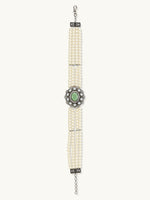 Thumbnail for Nuyug Pearl Beaded Jade Stone Choker Necklace
