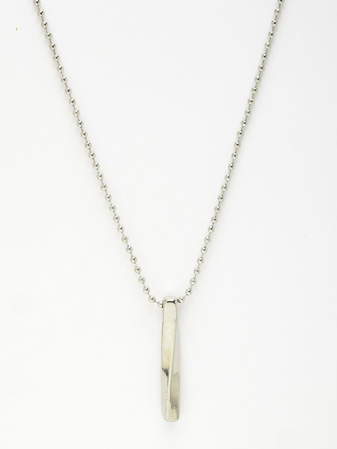NVR Men's Silver-Plated Stainless Steel Pendant with Chain - Distacart