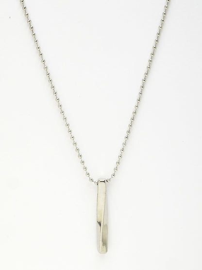 NVR Men's Silver-Plated Stainless Steel Pendant with Chain - Distacart