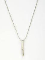 Thumbnail for NVR Men's Silver-Plated Stainless Steel Pendant with Chain - Distacart
