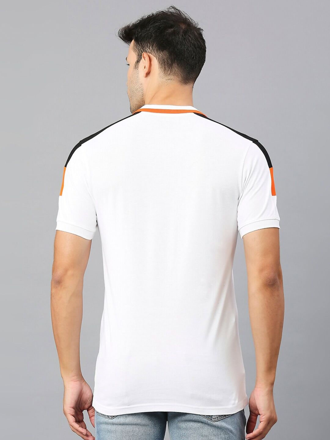 Fancode Sunrisers Hyderabad IPL Printed Polo Collar Cotton Sports T-shirt - Distacart