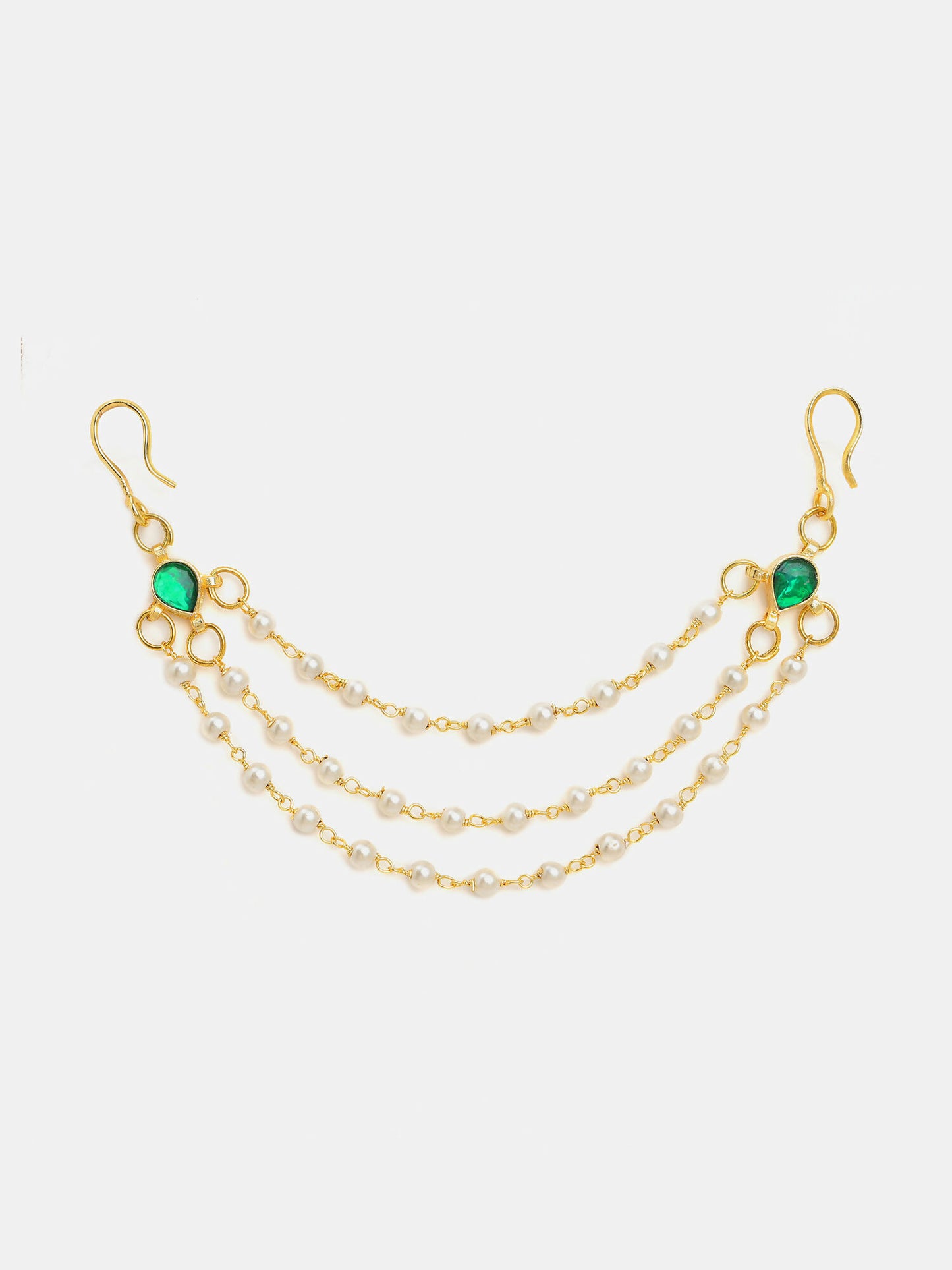 Ruby Raang Kundan Hair Accessory - Distacart
