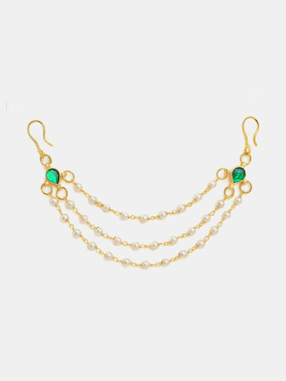 Ruby Raang Kundan Hair Accessory - Distacart