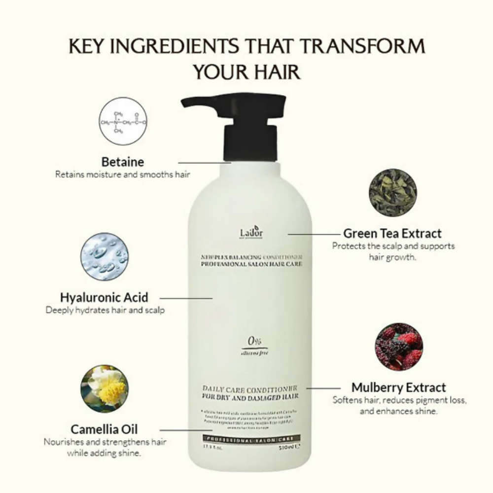 La'dor Newplex Balancing Conditioner - Scalp Soothing Korean Conditioner for Dry Hair - Distacart