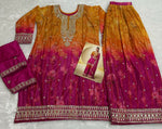 Thumbnail for Anaita Pink Chinon Silk Readymade Suit with Sequence Work - Distacart