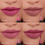 Thumbnail for Kiro Four Play Non-Stop Airy Matte Liquid Lip Stack – Paramount Pink - Dista