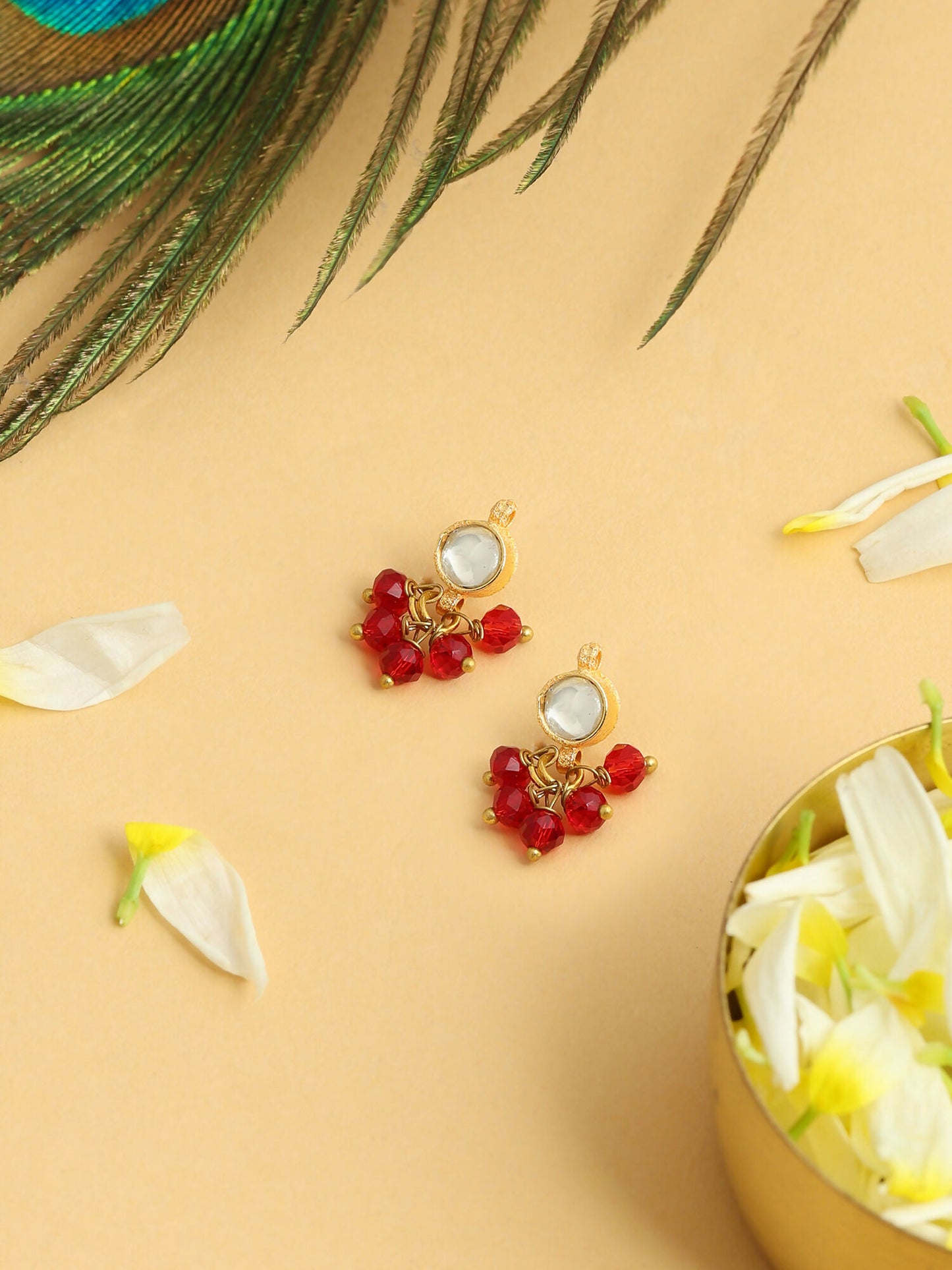 Ruby Raang Women Dainty Drops Earrings - Distacart