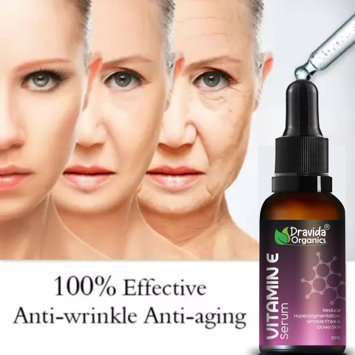 Dravida Organics Vitamin E Face Serum - Dista