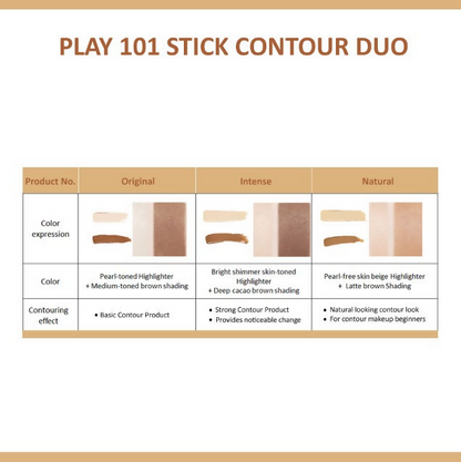 Etude House Play 101 Stick Contour Duo - 2 Intense - Distacart