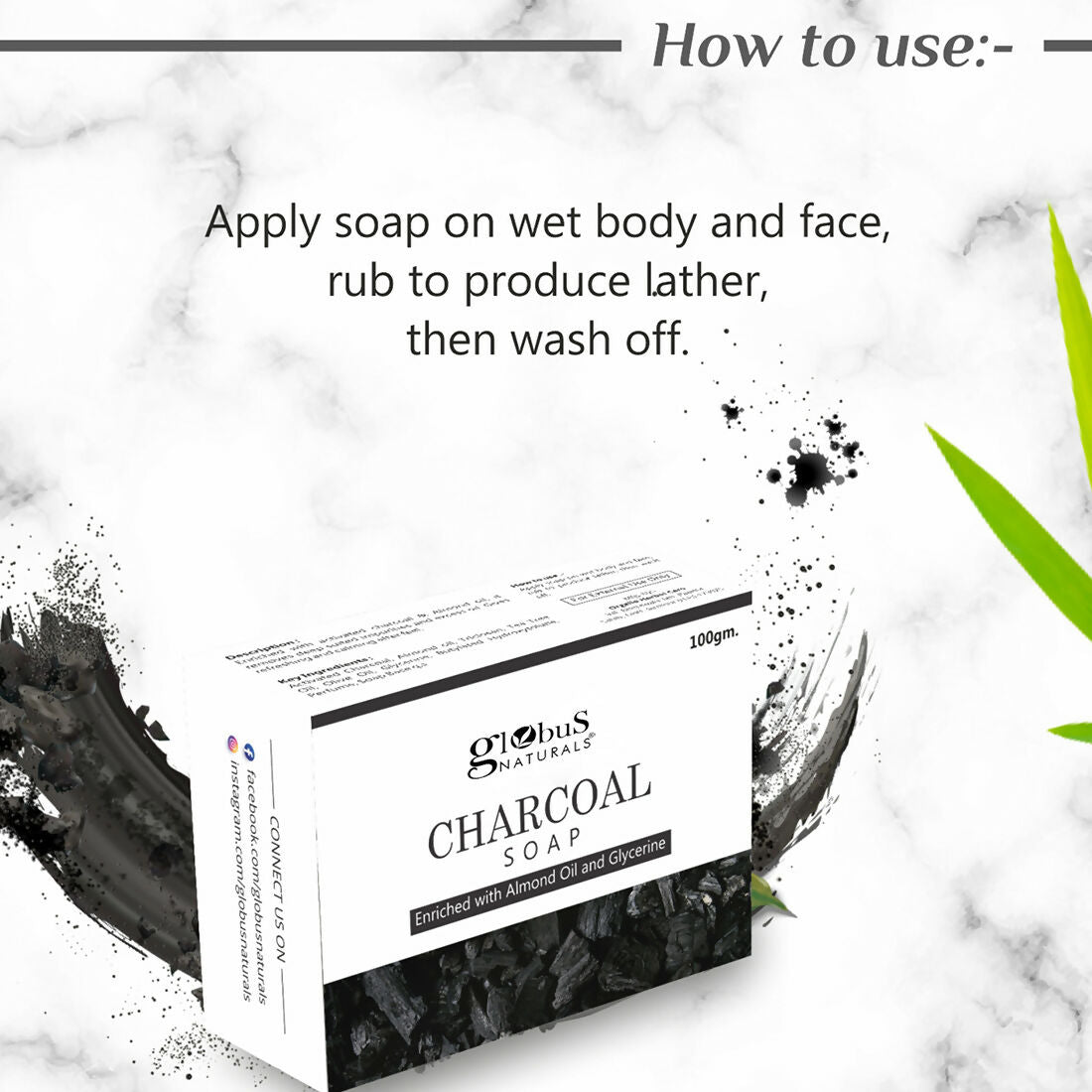 Globus Naturals Charcoal Soap - Distacart