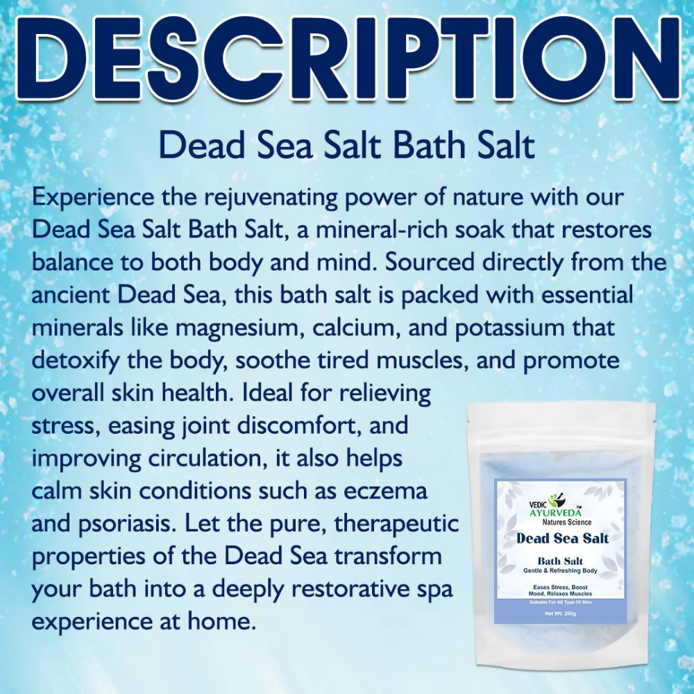 VedicAyurveda Dead Sea Bath Salt - Dista