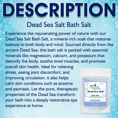 VedicAyurveda Dead Sea Bath Salt - Dista
