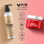 Thumbnail for Botanic Hearth Oat & Niacinamide Bodywash & Hibiscus Scrub Combo - Distacart