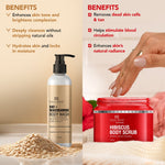 Thumbnail for Botanic Hearth Oat & Niacinamide Bodywash & Hibiscus Scrub Combo - Distacart