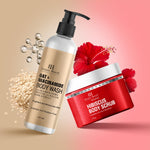 Thumbnail for Botanic Hearth Oat & Niacinamide Bodywash & Hibiscus Scrub Combo - Distacart