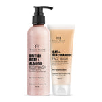 Thumbnail for British Rose Body Wash with Oat Face Wash (Pack of 2) - Distacart