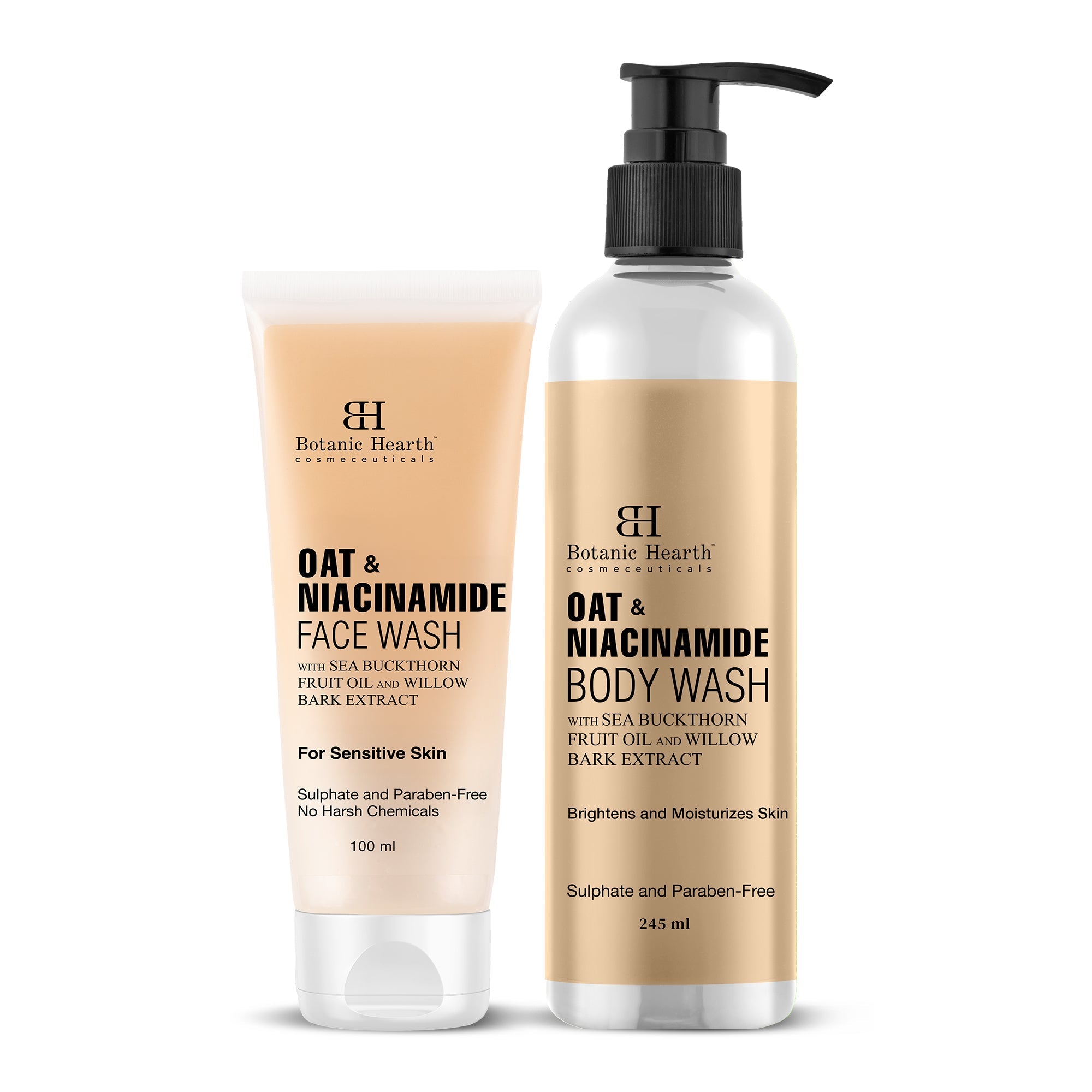 Botanic Hearth Oat & Niacinamide Bodywash - Facewash - Distacart