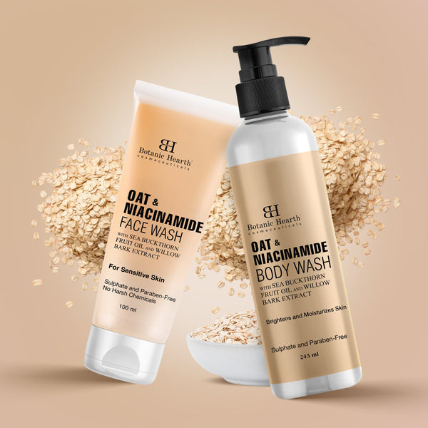 Botanic Hearth Oat & Niacinamide Bodywash - Facewash - Distacart