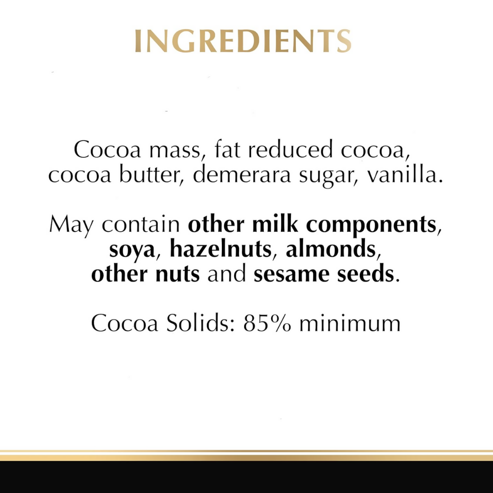 Lindt Excellence 85% Cocoa Dark Chocolate - Dista