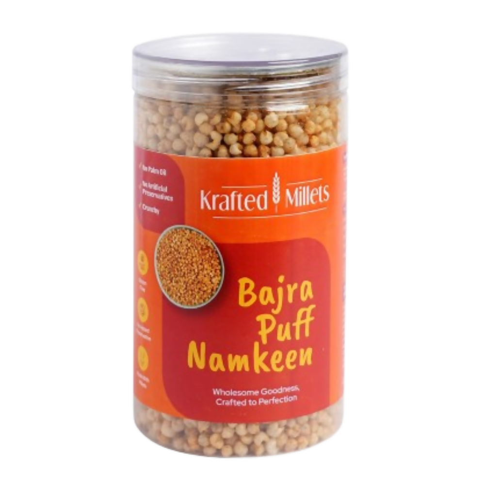 Krafted Millets Bajra Puff Namkeen - Dista