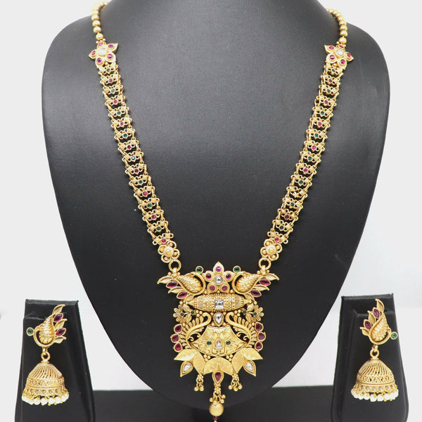 Joban Fashion Pure Brass With Rajwadi Polish Necklace Set