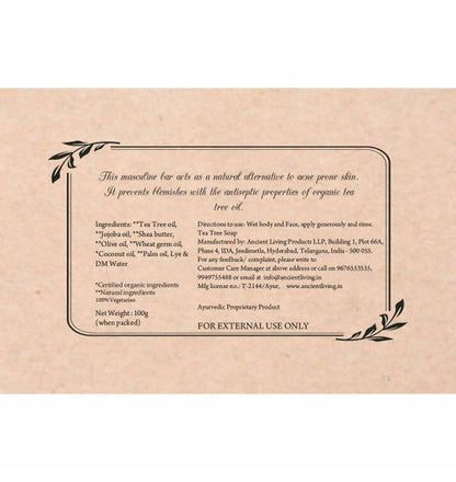 Ancient Living Tea tree Luxury Handmade Soap - Distacart