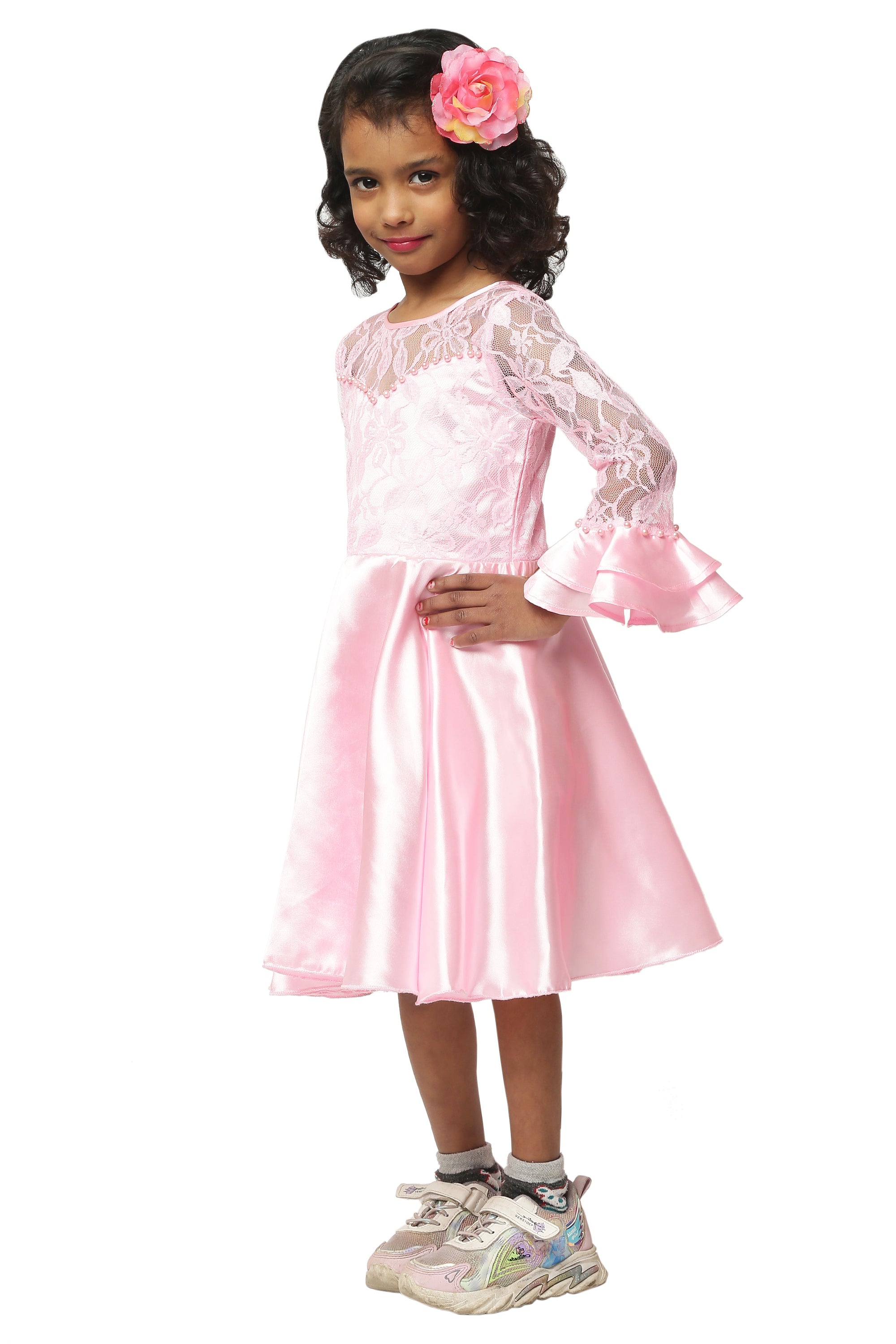 Asmaani Kids Party Wear Stylish Dresses, Perfect for Parties, Functions & Vacations - Pink
