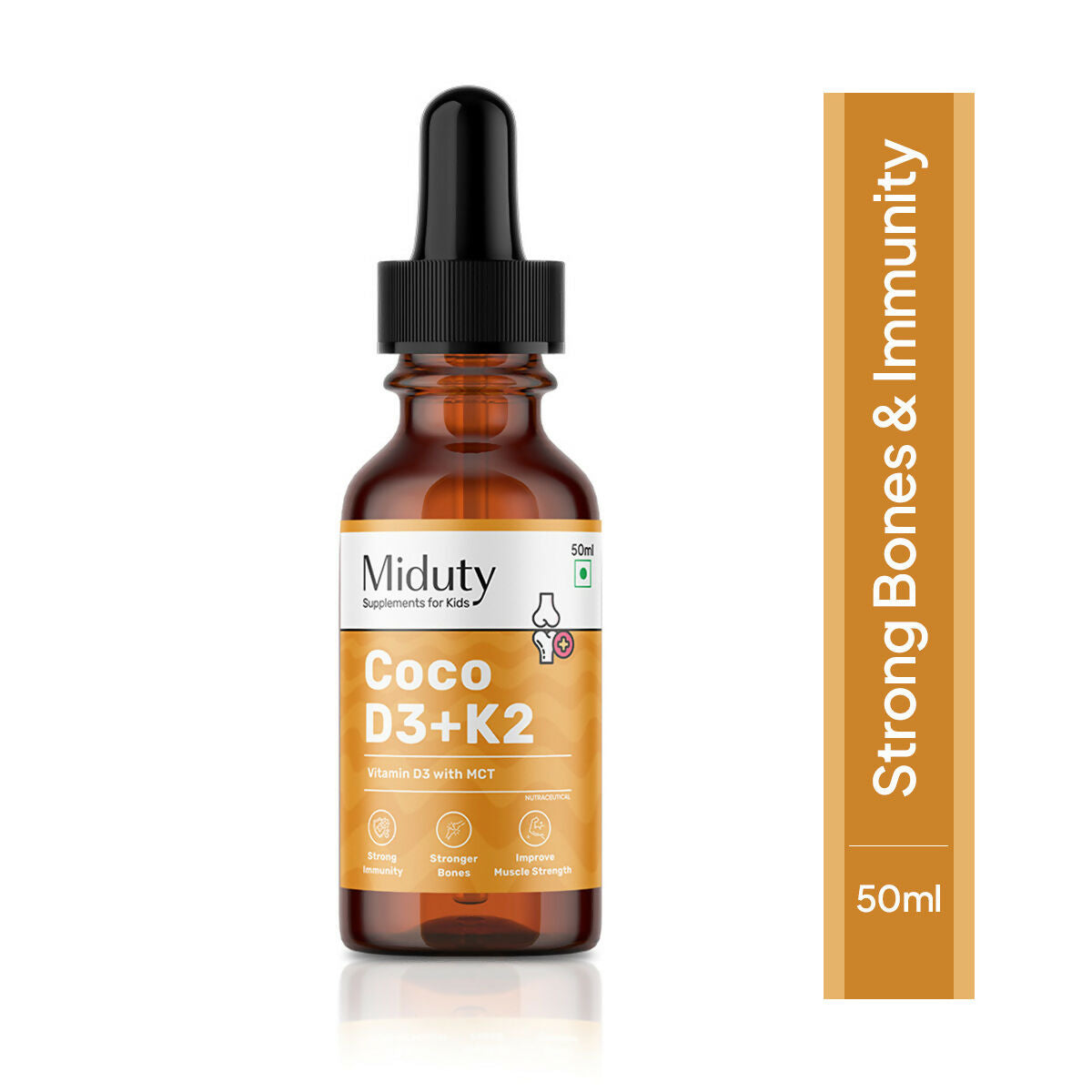 Miduty Coco D3+K2 Drops For Kids & Babies - Distacart