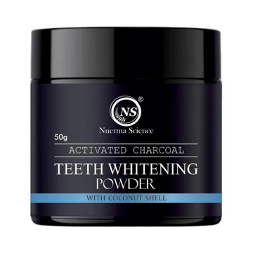 Nuerma Science Activated Charcoal Teeth Whitening Powder with Coconut Shell - Distacart