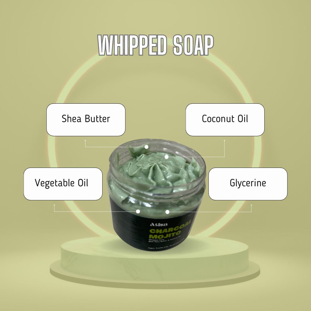 Atisa Charcoal Mojito Whipped Soap - Distacart