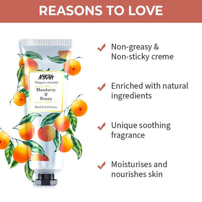 Nykaa Mandarin & Honey Hand & Nail Creme - Distacart