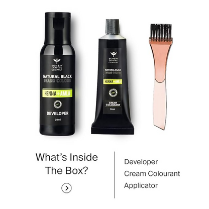 Bombay Shaving Company Beard Color For Men - Natural Black - Distacart
