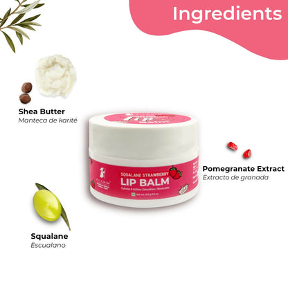 Pilgrim Spanish Lip Balm (Strawberry) For Dark Lips, Soothing & Hydrating Dry & Chapped Lips - Distacart