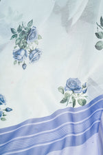 Thumbnail for Vastranavya Blue Digital Printed Linen Ready To Wear Designer Saree with Unstitched Blouse - Distacart