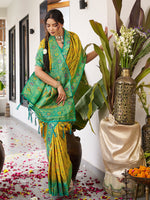 Thumbnail for Anaita Olive Silk Woven Saree With Blouse - Distacart